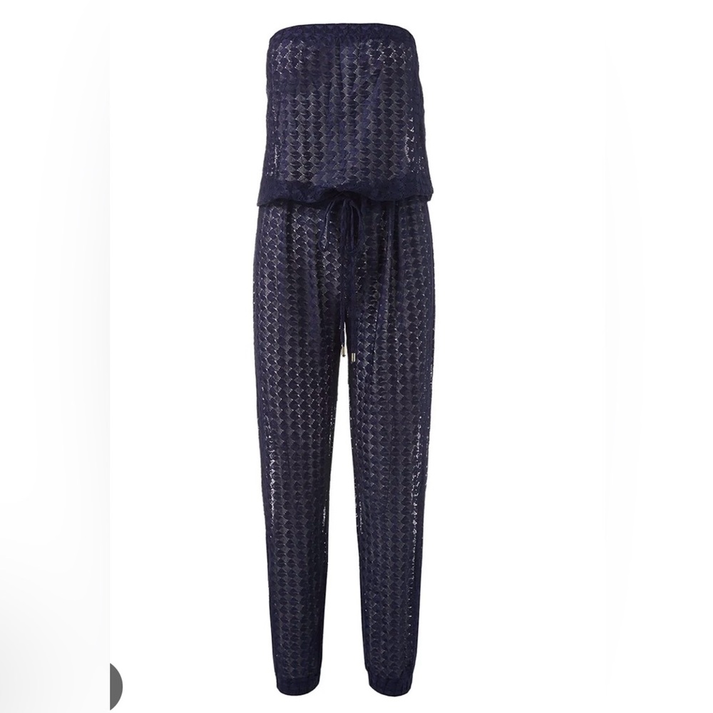Melissa Odabash Black Lace Jumpsuit Cover-Up